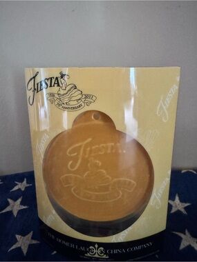 Fiesta Mustard Yellow Ceramic Ornament